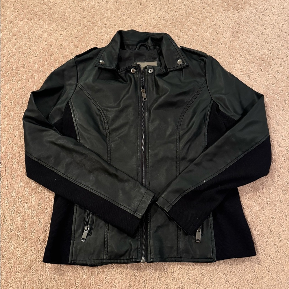 Used Faux Leather Jacket